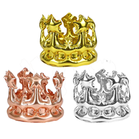 CYmylar vente en gros joyeux anniversaire couronne feuille ballon or argent rose or couronne globos pour la décoration de fête d'anniversaire