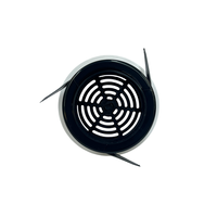 Grille d'aération réglable à bord étroit, grille d'alimentation d'air frais ronde ultra-mince pour plafond, grille d'évacuation de conduit