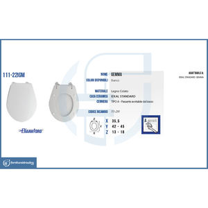 Couvre-siège de toilette Standard Vaso Gemma, produit élégant Copriwater - Product Image 5