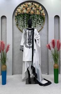 Vestido Kurta Redondo Estampado de Diseñador con Chaqueta, Estampado con Tela de Georgette Sintética para Ropa Étnica de Mujer a Precio de Mayoreo - Product Image 5