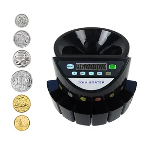 オーストラリアのコインカウンターソーターマシン多国オフィスプロフェッショナル自動QDコインカウントマシン