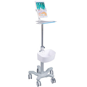 Factory direct sales of portable mobile medical care trolley <b>stands</b> for iPad <b>tablets</b>. - Product Image 1