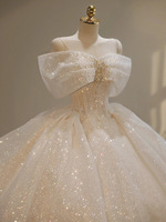 Nouveaux produits 2022 Robe de mariée française Nouvelle mariée Grande taille Industrie lourde Haute qualité Ventes de liquidation Robes de mariée