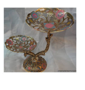 Tazón de fruta de latón de buena calidad, juego de cuatro cuencos de Metal hechos a mano indios con acabado dorado - Product Image 6