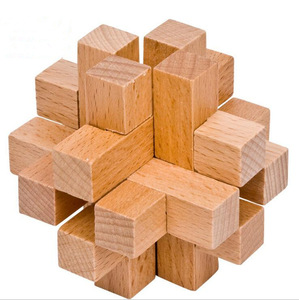 Traditional All Kinds Magic Teaser Game Brain Puzzle Cube Brain Teaser 3D Wood Educational Toy for Kids Toddler Boys & Girls - Product Image 5