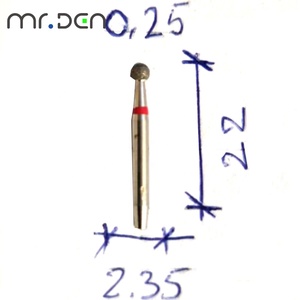 Mr Den Custom MD25 22mm frese dentarie diamantate per manipolo ad alta velocità lucidatura frese di alta qualità Set Kit di frese dentali per metallo - Product Image 5