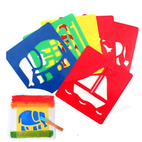 Набор трафаретов для рисования, использование трафаретов для рисования на заказ, пластиковый трафарет для детей