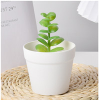 Huaien Mini pot succulent monté sur voiture-mousse floquée antichoc + conception anti-chute en plastique fabriquée à la main pour une décoration sûre dans le véhicule