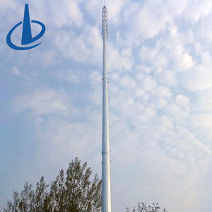 Maßgefertigter Telekommunikations-Monopolmast aus Feuerverzinktem Stahl, Höhe 15m 20m 25m 30m, für 4G 5G Netzwerkaufbau - Product Image 4