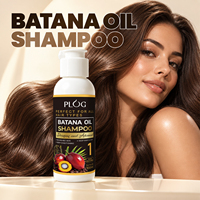 Sampo Rambut PLOG Batana Oil 100ml Ekstrak Tumbuhan Alami Perawatan Rambut Bernutrisi Sampo Pelembap Mendalam OEM ODM Pasokan Grosir