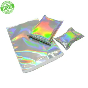 Customised 9x12 hologram plastic courier postage mail packaging bag a4 size bio corn starch poly mailers envelopes for shipping