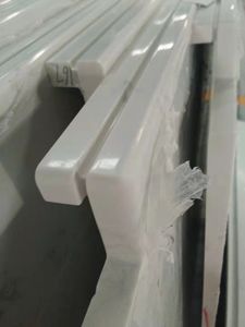 Fatiya Marbre Artificiel Grande Dalle Blanc Jazz pour Meuble-lavabo, Comptoir, Rebord <span class=keywords><strong>de</strong></span> Fenêtre Intégré, Panneau <span class=keywords><strong>de</strong></span> Douche, <span class=keywords><strong>Porte</strong></span> en <span class=keywords><strong>Pierre</strong></span> FTY7058 - Product Image 6