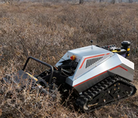 Tondeuse à gazon robotisée tout-terrain sans fil homologuée CE EPA pour l'agriculture, débroussailleuse intelligente à fléaux télécommandée