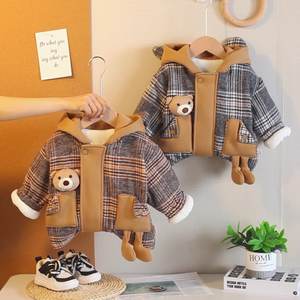 Vente directe en gros, veste à capuche épaisse pour garçons, motif de dessin animé, automne-<span class=keywords><strong>hiver</strong></span>, vêtements chauds, <span class=keywords><strong>manteau</strong></span> pour enfants - Product Image 2