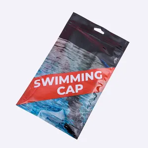 제조 업체 사용자 정의 인쇄 방수 맛없는 하이 퀄리티 수영 모자 의류 플라스틱 지퍼 가방 윈도우