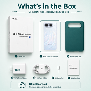 สมาร์ทโฟน <span class=keywords><strong>iQOO</strong></span> Neo11 Ultimate Edition 5G หน้าจอ 144Hz กล้องหลังคู่ 50MP + 8MP ชาร์จเร็ว 100W โทรศัพท์ <span class=keywords><strong>vivo</strong></span> <span class=keywords><strong>iqoo</strong></span> ระบบ Android - Product Image 4