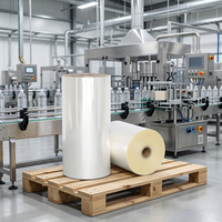 Rouleau de film rétractable en PVC haute clarté transparent pour bouteilles de boissons, impression recto-verso, directement de l'usine