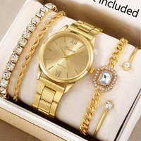 DY-05 Nouveau Coffret Cadeau Montre Femme Collier Bracelet Montre à Quartz Bijou Accessoire pour Dame