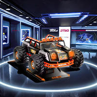 Réalité virtuelle des joueurs 9D du simulateur 6 de la VOITURE 360 de VR emballant l'équipement de divertissement de vitesse