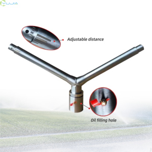 Pistolet d'irrigation agricole en acier inoxydable, type corne de mouton, 360° °    <span class=keywords><strong>Arrosage</strong></span> <span class=keywords><strong>automatique</strong></span> rotatif pour l'irrigation, résistance à la sécheresse - Product Image 1