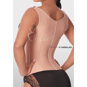 Chaleco Moldeador Con Broches Stijlvolle Fajas Colombianas Gevormde Vet Verstelbare Corset Tailletrainer Met Schouder - Product Image 4