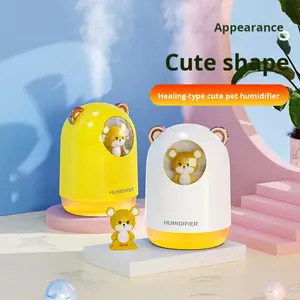 300MLクロスボーダー新製品漫画かわいい小さな虎ミニUSBプラスチックポータブル家庭用加湿器デスクトップ寝室用 - Product Image 3