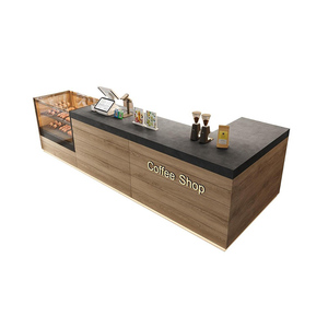 Quán Cà Phê thương mại hiện đại quầy bar quầy tính tiền bánh tráng miệng cửa hàng quầy trà sữa quầy tiếp tân - Product Image 6