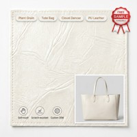 Rouleau de cuir PU sans solvant en gros pour sac à langer, sac fourre-tout, imperméable, écologique, résistant à l'abrasion, toucher doux, anti-rayures
