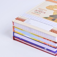 Vente en gros de carnets à couverture rigide de haute qualité Petit cahier carré de culture africaine Carnet relié à illustration en français