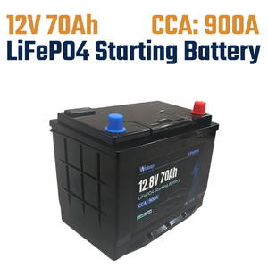 แบตเตอรี่สตาร์ทรถจักรยานลึก3000 + ตัวบอกการชาร์จในตัวการคายประจุเองต่ำ900CCA 70Ah 12V สำหรับรถ SUV/Off-Road - Product Image 1