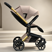 Système de voyage 3-en-1 haut de gamme pour bébé, poussette certifiée EN1888, cadre pliable en aluminium et tissu, idéal pour la maternelle, 10 pièces