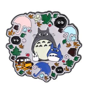 Kunshan Factory No Minimum Niedlich Totoro Anime Idol Revers Brosche Glitter Benutzer definierte Weiche Harte Emaille Pin - Product Image 3
