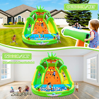FBsport Château gonflable avec toboggan aquatique pour adultes, Airtrack gonflable, Toboggan aquatique gonflable, Château gonflable avec toboggan aquatique