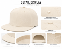 Casquette Snapback à visière plate personnalisée, 6 panneaux, en coton, style Hip Hop, fabricant OEM ODM