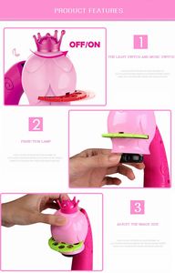 1 में 3 प्रोजेक्टर चित्रकारी ड्राइंग टेबल शैक्षिक सीखने डेस्क ड्राइंग खिलौने बच्चों के लिए संगीत के साथ - Product Image 4