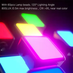 <span class=keywords><strong>Ulanzi</strong></span> <span class=keywords><strong>VL49</strong></span>ไฟวิดีโอ LED สี RGB 2500K-9000K 800LUX แม่เหล็กกรอกข้อมูลขนาดมินิ3ช่องไฟกล้องประเภท C 2000mAh - Product Image 5