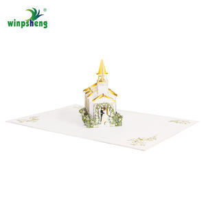 Winpsheng การ์ดอวยพรป๊อปอัพ 3D แบบกําหนดเองพิมพ์ดิจิตอลการ์ดเพลง 'ฉันรักคุณ' วันวาเลนไทน์พร้อมซองกระดาษ - Product Image 5