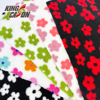 Kingcason Fabricant Grossiste Tissus Polaires Arctiques 100% Polyester Double Face à Imprimé Floral pour Couvertures et Plaids