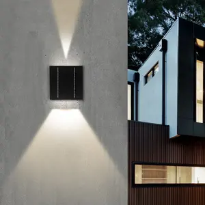 Yunduo New Energy Wireless Led Up Lights Mounted Up And Down Modern Outdoor Solar Wall Light