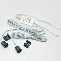 Interruptor Inductivo de Doble Puerta 12-24V para Luces de Armario, Control Táctil por Puerta, Control Centralizado, ABS y Cobre