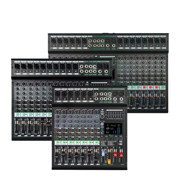 Gooermi GS Professional 8/12/16-Channel Mixing Console Studio Audio Mixer 99DSP Noise Cancelling 20Hz-20kHz Wired Computer Sound
