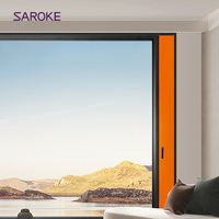 Ventana de Aluminio con Microventilación y Rotura de Puente Térmico, Sistema de Entrada de Aire Fresco Seguro, Ventanas de Seguridad Insonorizadas para Villa