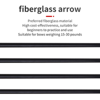 Flèches en fibre de verre SPG Archery 6 mm 31 pouces, tiges droites, arc classique, sports de plein air, accessoires d'entraînement pour débutants