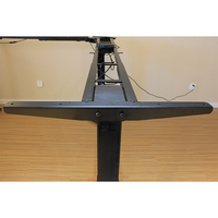 Bureau d'angle électrique à 3 pieds, hauteur réglable, cadre de bureau debout en forme de l