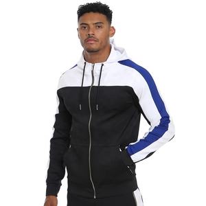 New High quality fitness <b>hoodie</b> custom Zipped <b>Pocket</b> Full <b>Zip</b> Hooded gym ,fitness mans <b>hoodie</b> - Product Image 3