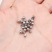 Embouts de remplacement en titane ASTM F136 G23 à filetage interne, avec pointe conique à bille, pour bijoux de piercing labret, accessoires pour corps, oreille, lèvre