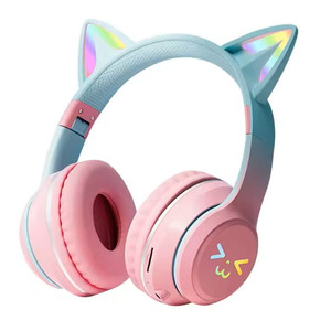 Lonvel HiFi Headphone BT035 Hot Cool Luminous Wireless <strong>Headset</strong> Wireless <strong>Headset</strong> Earphone Auriculares Cute Cat Ear Headphones - Product Image 2