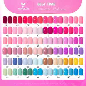 Proveedores de Uñas Vendeeni, Muestra Gratuita para Salón, Set de 48 Colores de Esmalte de Uñas en Gel, Libre de TPO y HEMA, OEM, Etiqueta Privada Personalizada, Esmalte de Gel Sólido - Product Image 5