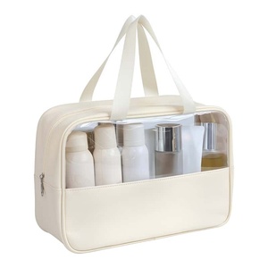 Borsa Cosmetica Trasparente in PVC con Cerniera e Logo Personalizzato, Impermeabile, per Trucchi - Product Image 4