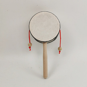 Tambor de madera de color natural para bebés y niños pequeños, juguete educativo, instrumento musical de 0 a 24 meses - Product Image 2